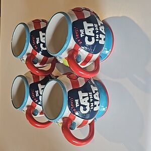 2003 Dr Seuss Cat In The Hat Mugs